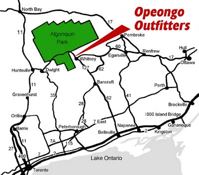 Opeongo map